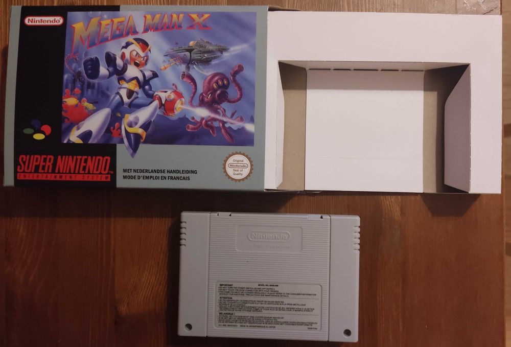 SNES MEGA MAN X com caixa novo