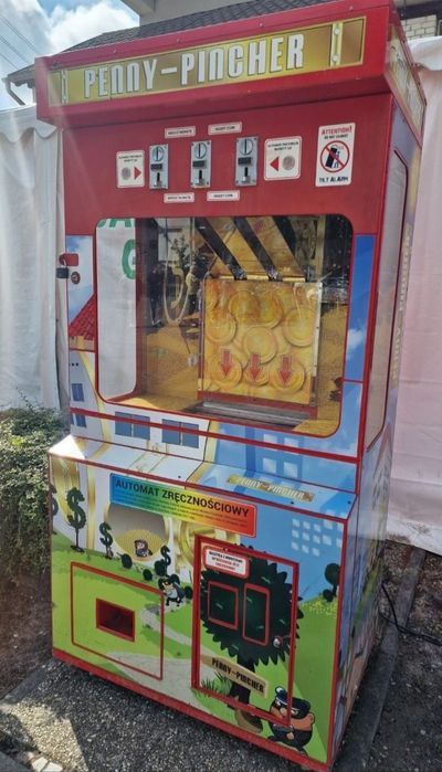 Pusher, coin pusher, penny pichner, Pusher Jakar wodoodporny, Polska produkcja automat rozrywkowy, zarobkowy, zręcznościowy
