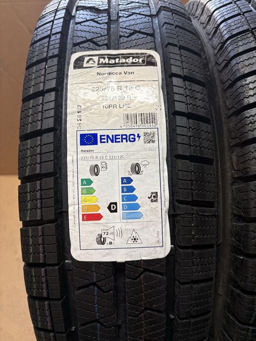 2x 225/75R16C 121/120R  MATADOR NORDICCA VAN nowe 2025r opony zimowe