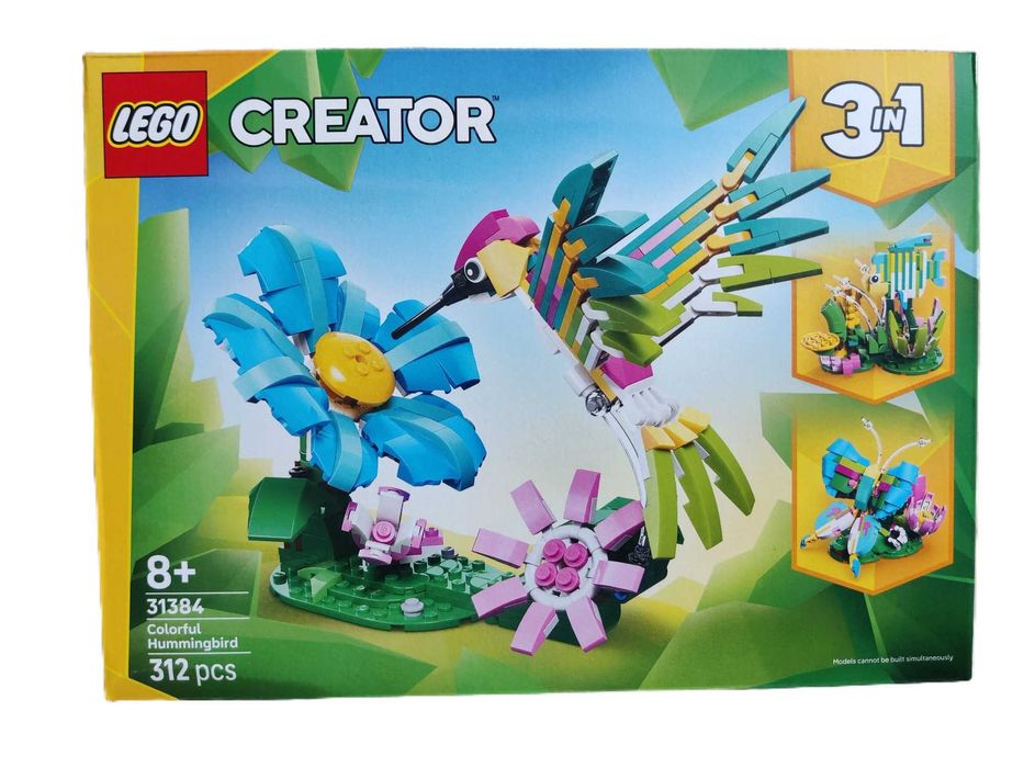 NOWY zestaw LEGO CREATOR 31384 Dzikie zwierzęta kolorowy koliber 3 w 1