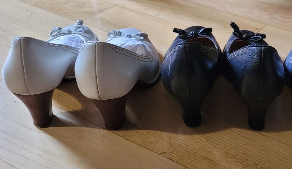 czarne czółenka clarks bombay uk 6,5