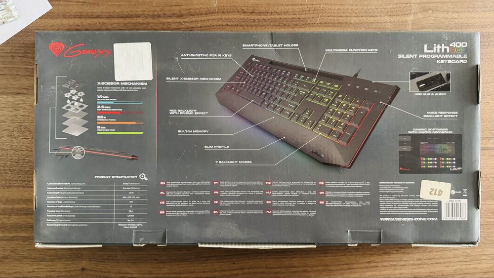 Klawiatura  Genesis Lith 400