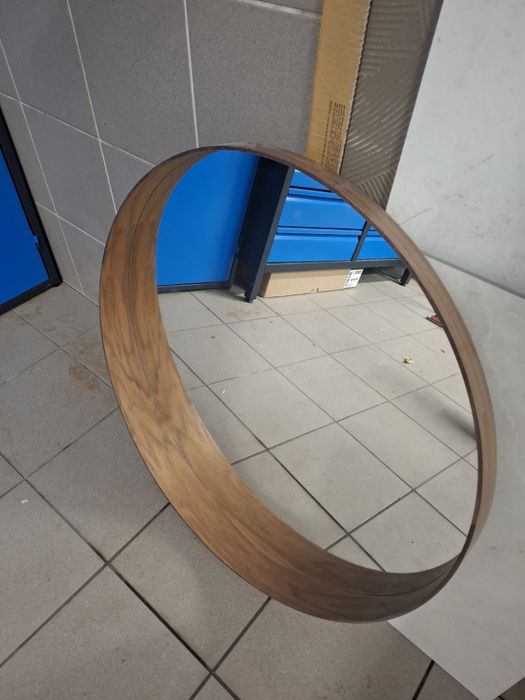 Lustro ikea Stockholm 80 cm okleina orzechowa