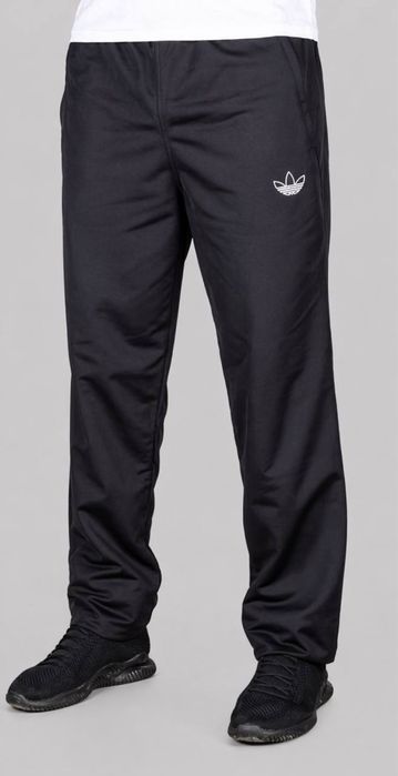 Чоловічі літні спортивні штани Adidas батал 3XL–5XL чорні.