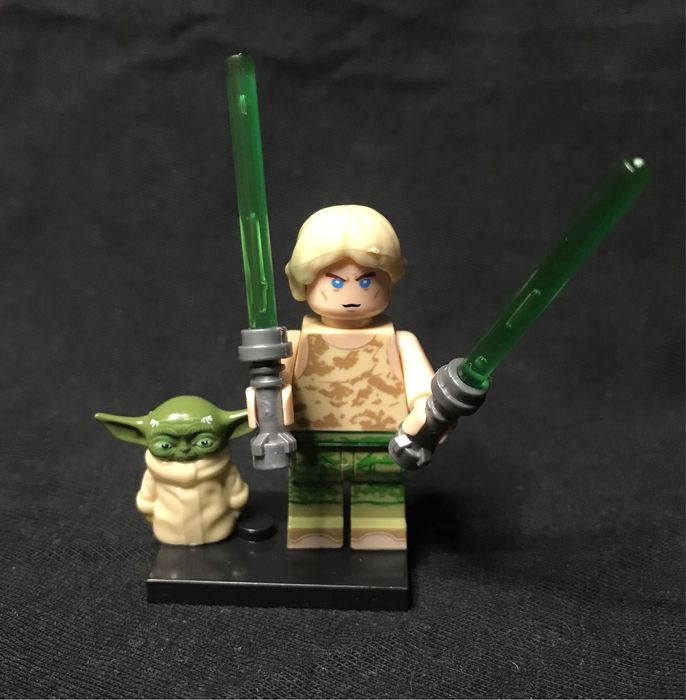 Фигурки Лего Star War. Дарт Вейдер, Люк Скайуокер, Йода, Грогу.