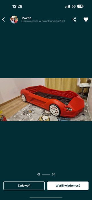 Lozko dzieciece auto Lamborgini
