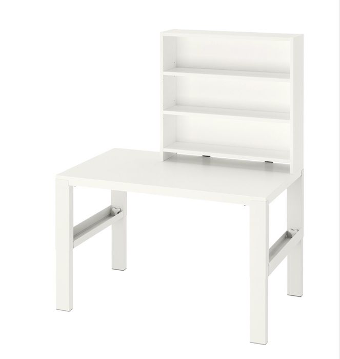 Biurko IKEA PAHL z półką – białe