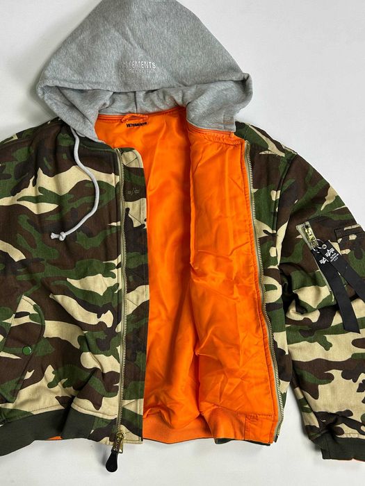 Vetements Alpha Industries MA-1 бомбер двостороння куртка камо зіпка
