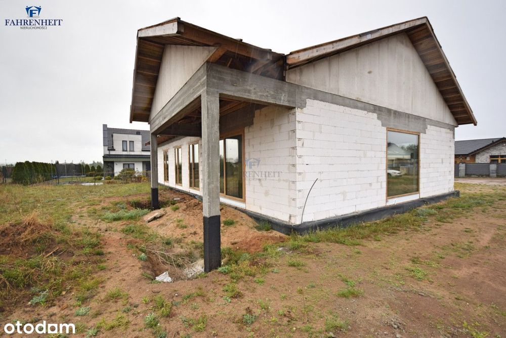 Dom parterowy 136 m² | Garaż 2-stan. | Skowarcz
