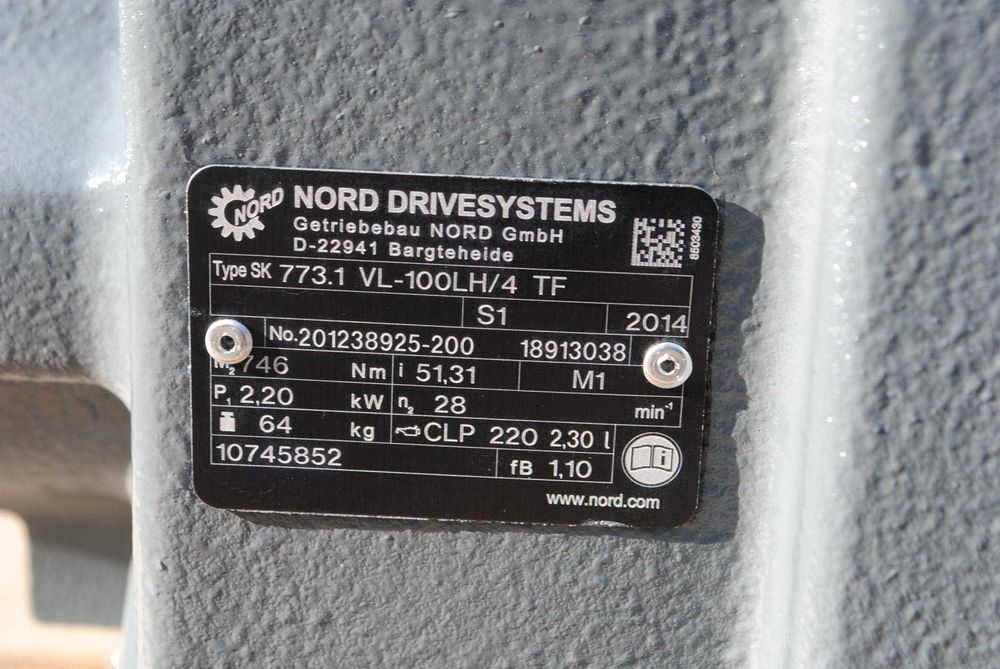 Motoreduktor 2.2kw. 28obr./min. firmy NORD