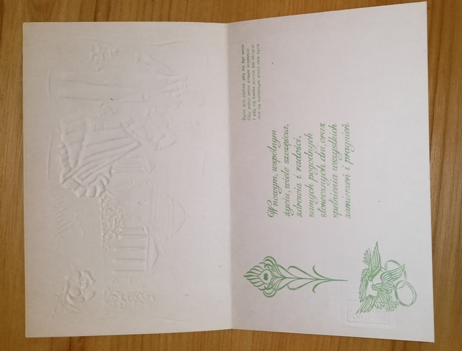 Telegramy ślubne z XX w.