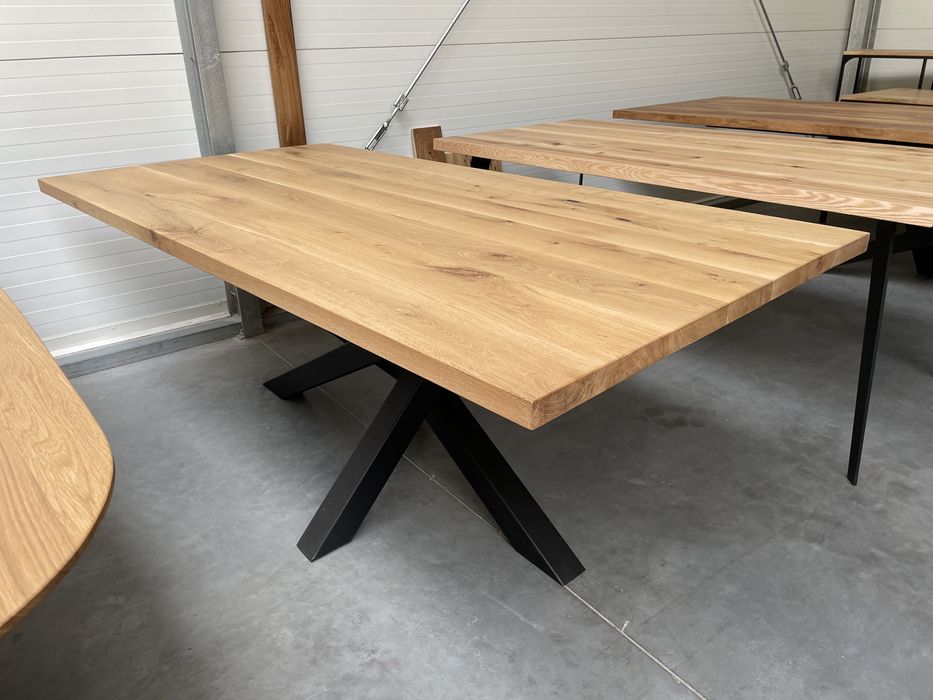 Stół LOFT Industrial lity dąb dębowy