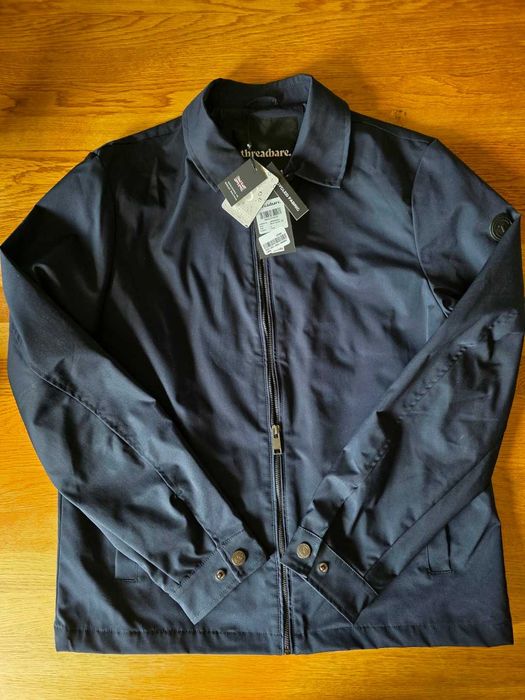 Kurtka męska Threadbare Roz -L nowa nie przemakająca ciemny granat
