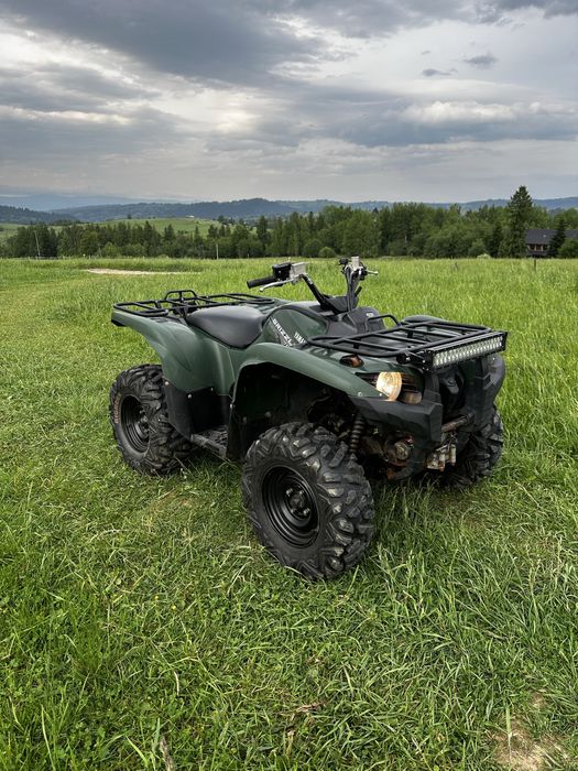 Yamaha Grizzly 700 z pługiem zarejestrowany