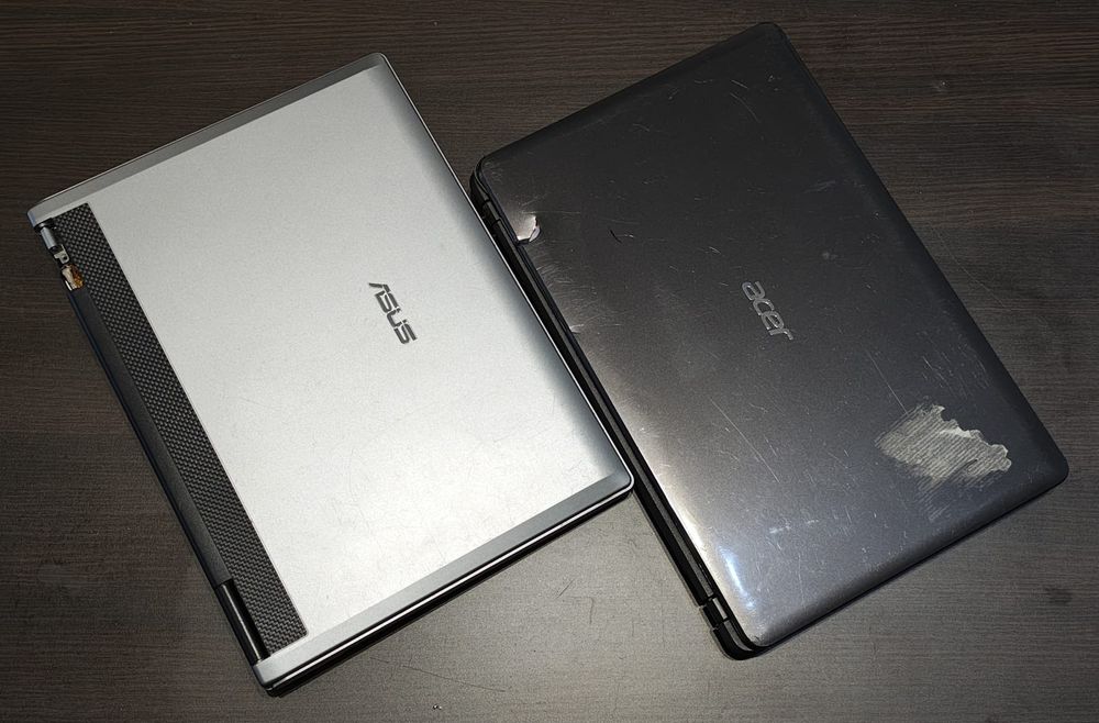 Dwa laptopy na części, ASUS E1-531 i ACER F3E