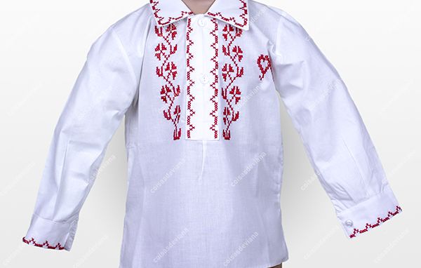 Camisa Bordada a Ponto Cruz - Criança