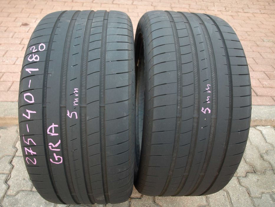 2 szt Opony letnie 275/40r18 Goodyear 2x5mm 2020 rok Bmw Mercedes