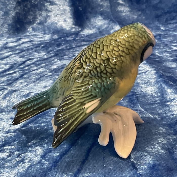 Ave porcelana pintura manual