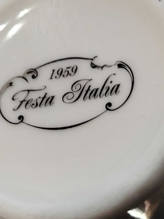 Kubki porcelanowe 2 szt Festa Italia 1959