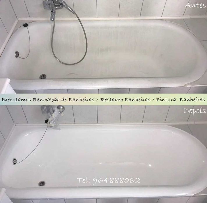 Quer ter banheira como nova? . RENOVAÇÃO banheiras em casa.