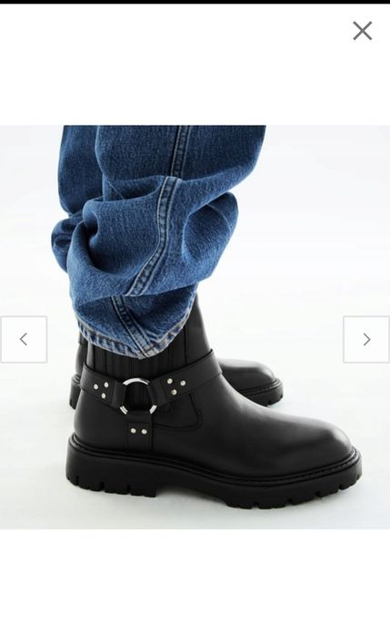 Байкерские ботинки Zara РАСПАРОВКА