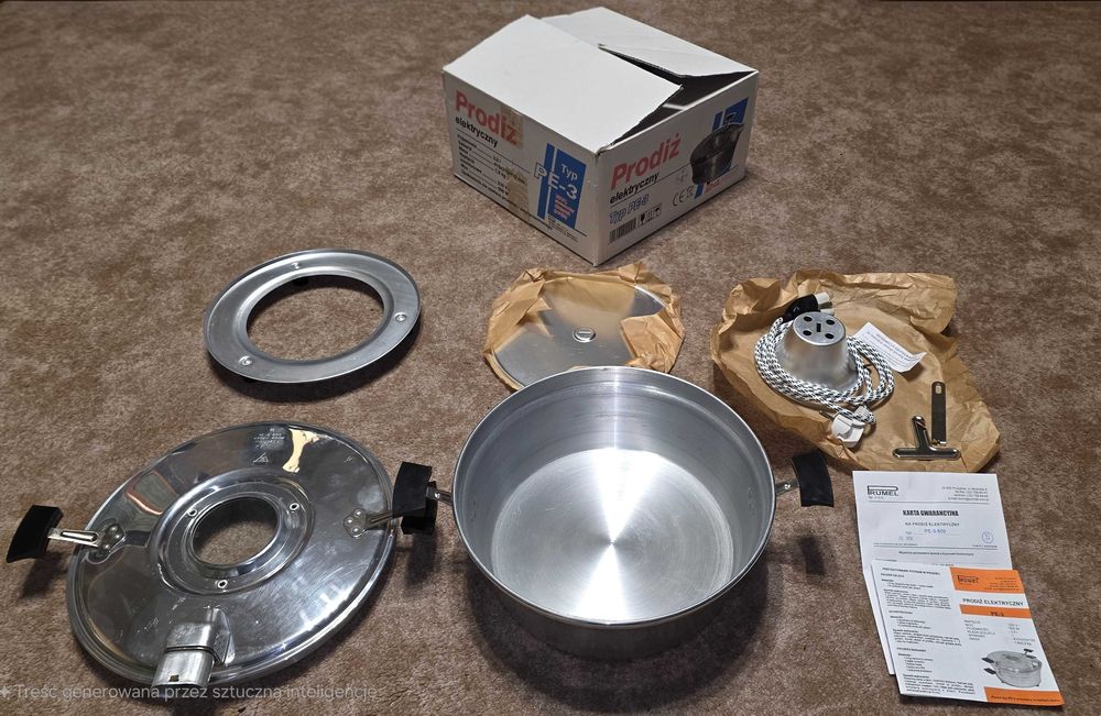 Prodiż elektryczny PRUMEL PE-3 600 Watt NOWY 2010r