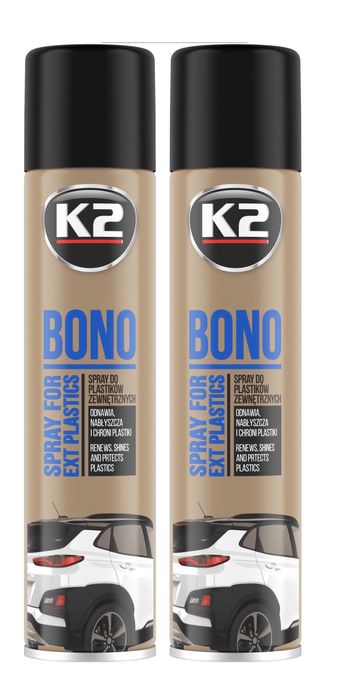 2 x K2 Bono płyn spray czernidło do plastików gumy i opon 300 ml K150