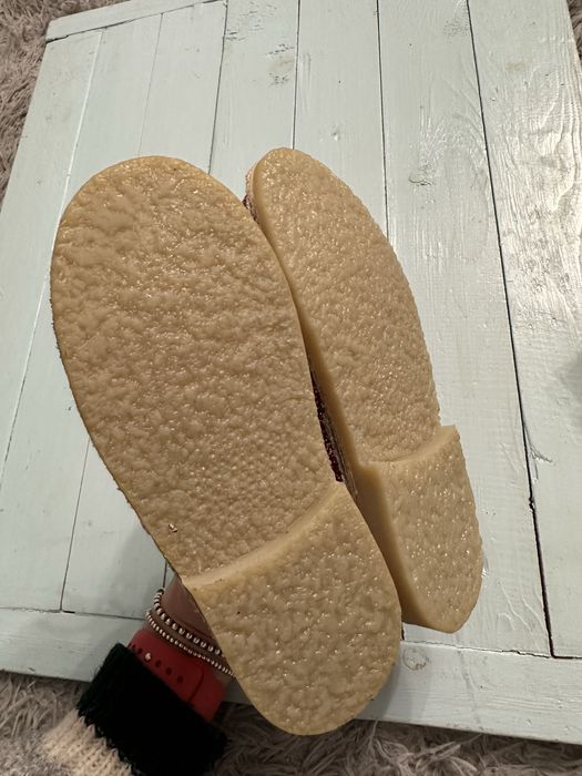Черевички з глітером, шкіра