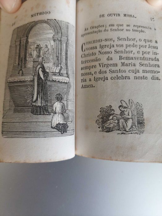 Livro de Orações Católico séc. XIX c/ fecho – edição Paris