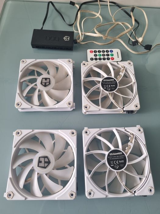 Ventoinha 120mm Nox Easy Link White ARGB 4 Pinos PWM Branca