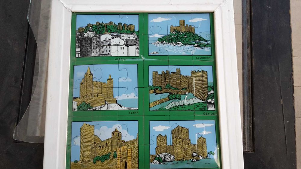 QUADRO 6 CASTELOS para Quarto BEBÉ Fixar Parede. De 8 Fotos