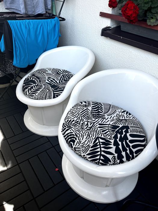 fotele Ikea na balkon