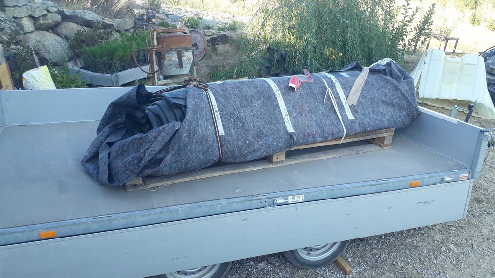 Toldo de PVC preta – 10x18m, 1mm – B&C Teichfolien – NOVA