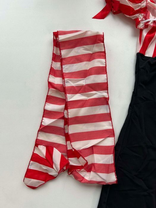 Kostium Seksownej Piratki Damski Sukienka + Pasek One Size Strój