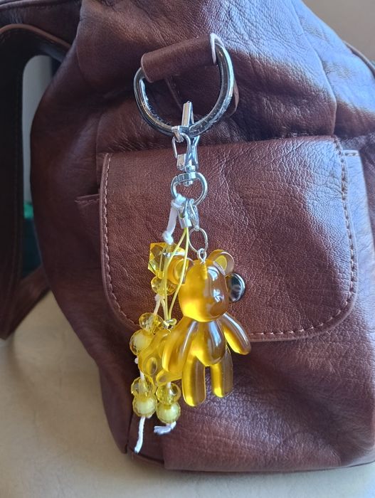Bag charm artesanal urso