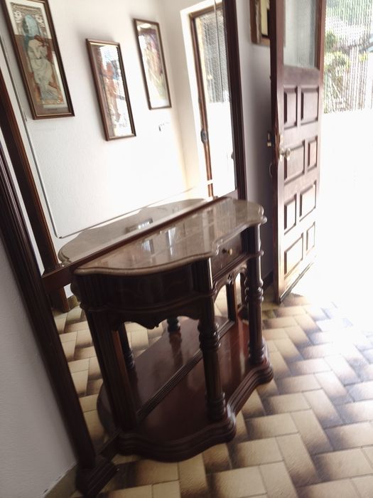 Movel de entrada/consola com espelho
