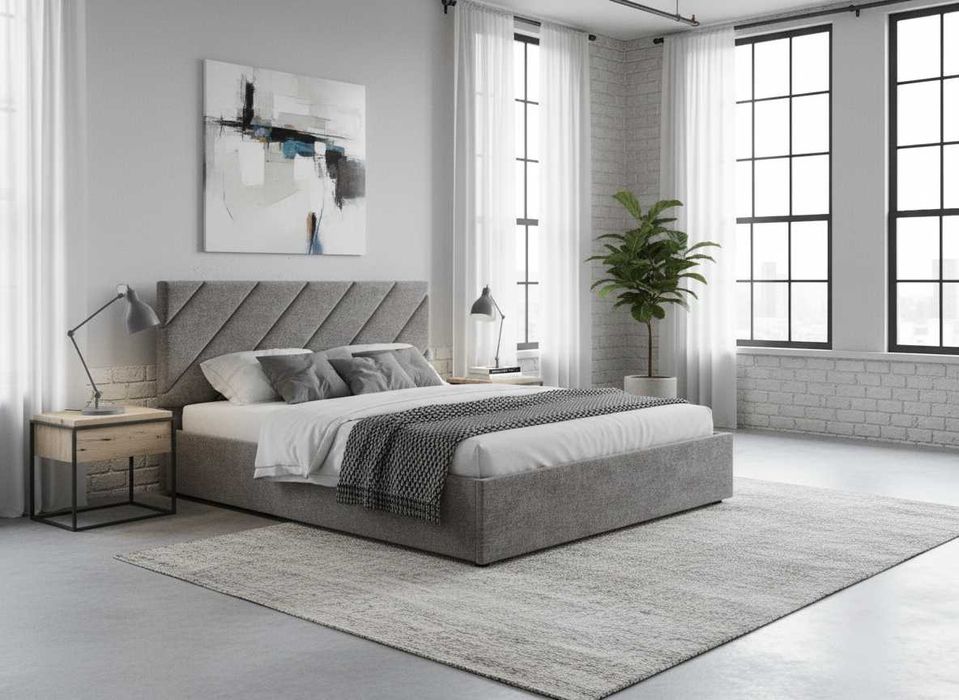 Кровать-подиум Naomi 160—брутальная элегантность и современный комфорт