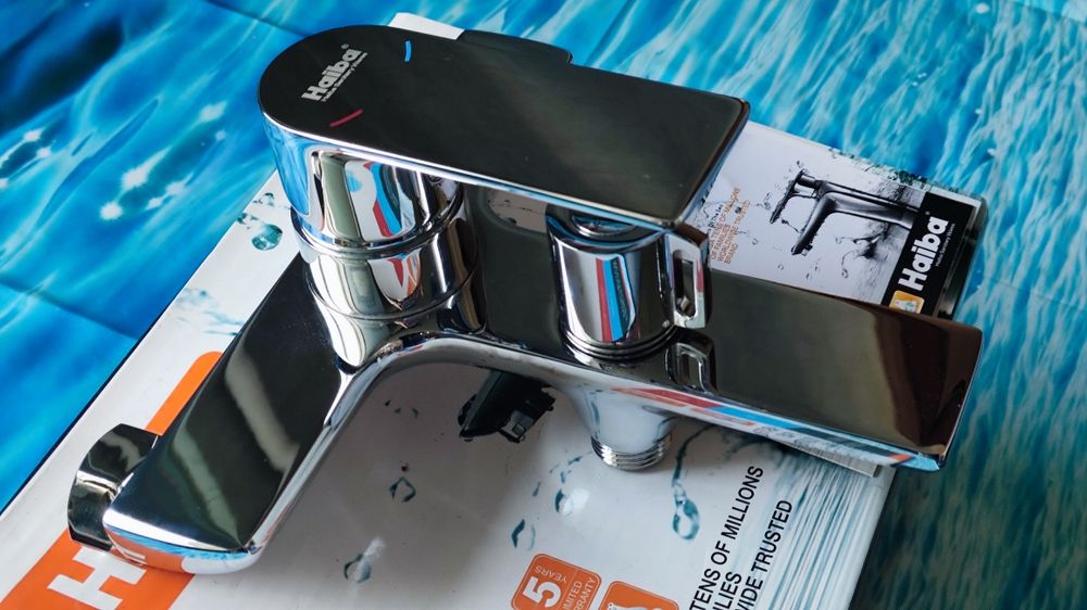 Смеситель для ванны HAIBA ALEX 009 EURO 100% латунь