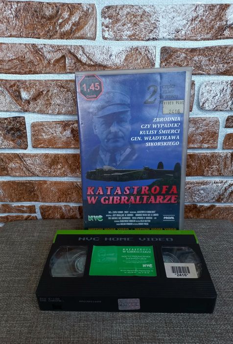 Kasety vhs wideo video. Katastrofa na Gibraltarze VHS. Bdb stan.