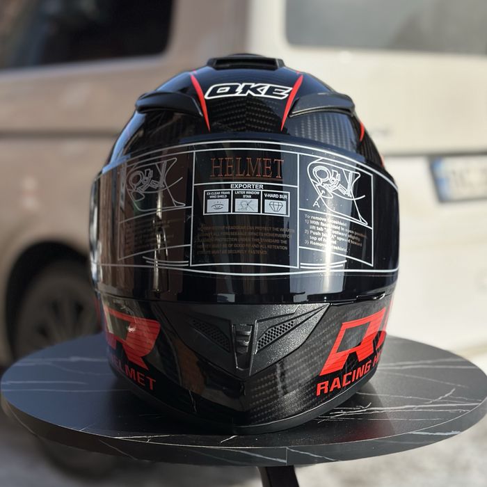 Мотошолом інтеграл QIKE + подарунок / мотошлем