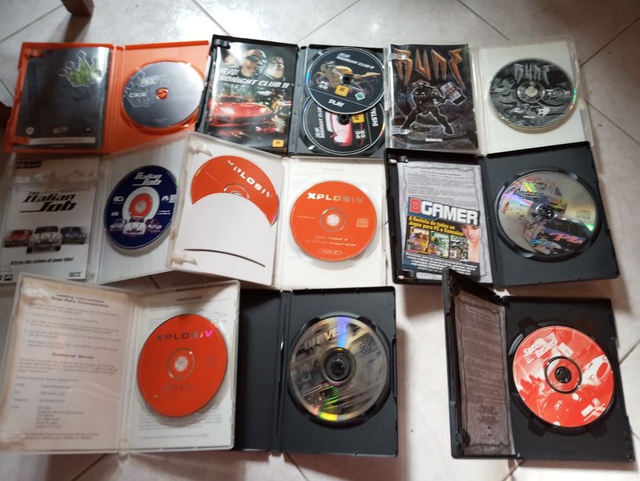 Jogos PC CD-ROM originais Sega Rally 2,Nascar, Drive,Midnight Club ll