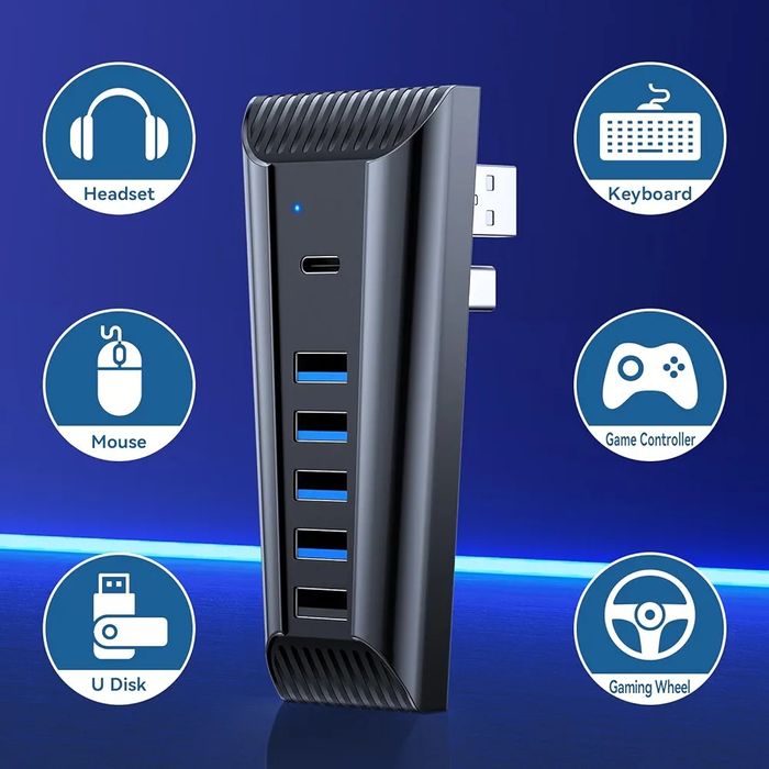 Wentylator kytok do ps5 usb hub