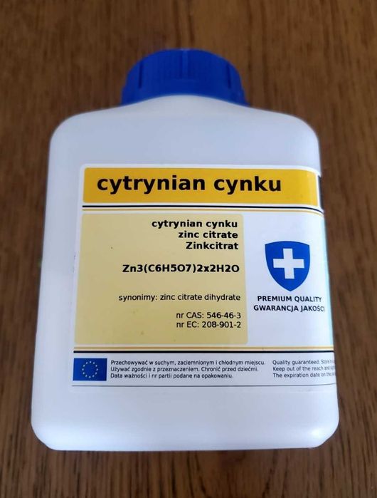 cytrynian cynku cynk czysty 500g biomus