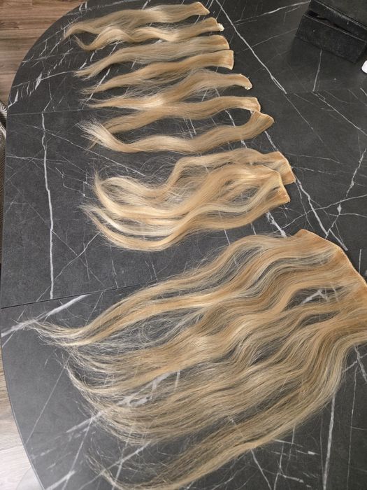 Włosy doczepiane blond