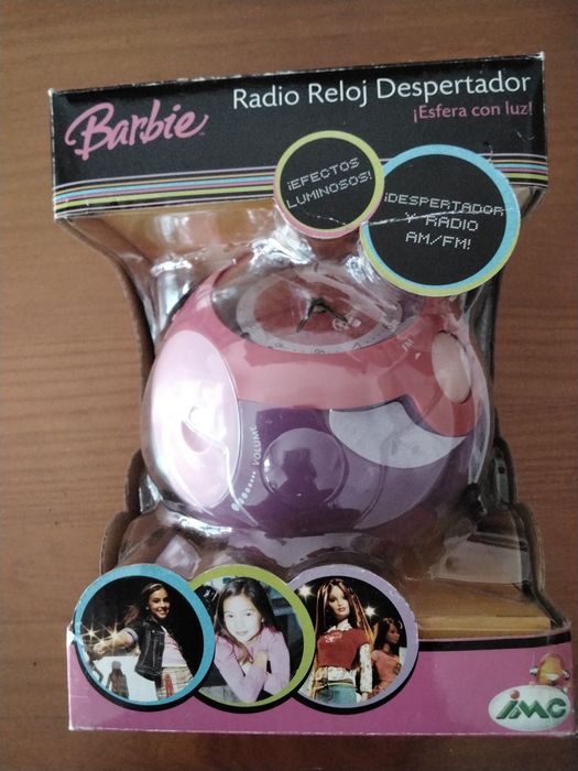 Relogio despertador Barbie