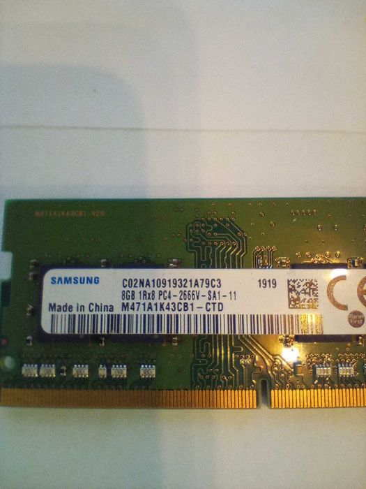 Pamiec ram samsung 8gg ddr4 x2 do laptopa