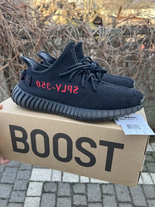 Adidas Yeezy Boost 350 V2 Bred sneakersy niskie czarne kanye 43 1/3