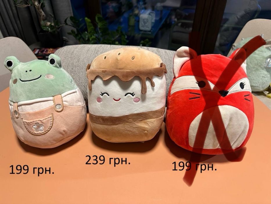 М'які іграшки Squishmallows