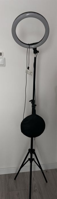 Lampa ring stojak + blenda fotograficzna