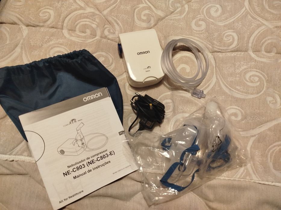 Nebulizador, compressor (inalador) Omron completo